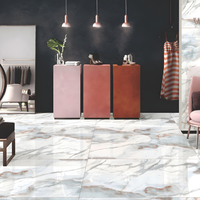 Carreaux de sol et de mur en porcelaine mate Carrara Sky Modern, résistants aux acides, antidérapants, en brique réfractaire, pour hôtel, appartement, villa