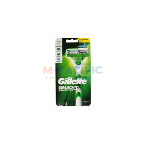 Maquinilla de Afeitar Gillette Mach 3 Sensitive para Hombre y Cartuchos de Repuesto, Origen Vietnam - Product Image 1