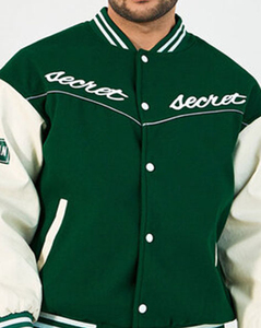 Veste universitaire unisexe moderne, coupe-vent, intérieur matelassé, vêtement de sport décontracté, broderie personnalisée, équipe, école - Product Image 4