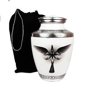 Urnas de cremación para adultos de Metal de latón de estilo americano clásico para cenizas humanas, ataúdes funerarios con descuento al por mayor para uso en exteriores, India - Product Image 5