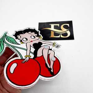 EXECTUS Betty Boop - Azulejos Acrílicos para Pestañas con Diseño de Mariposa Cereza, Impresión de Logotipo Personalizado, Herramienta de Belleza, Servicio OEM Disponible, 2 en 1 - Product Image 2