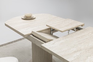 Chaise de salle à manger extensible moderne contemporaine avec matériau MDF pour la maison, l'hôtel, la villa, les ensembles de meubles de salle à manger - Product Image 3