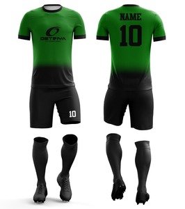 Heat Transfer Printing Breathable Quick Dry Short Sleeve Soccer Wear Sets Made Spandex/Polyester Custom Made Sports Uniform - Product Image 3