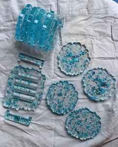 Posavasos de Resina de Lujo para Protección de Bebidas, Superficie Lisa, Alta Calidad, Estilo Bohemio, Ligero, para Decoración de Mesa de Comedor - Product Image 4