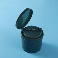 Pot cosmétique en plastique PP avec couvercle rabattable pot de crème vide rechargeable pour beurre corporel tampon de toner masque conteneur de stockage de bouffée