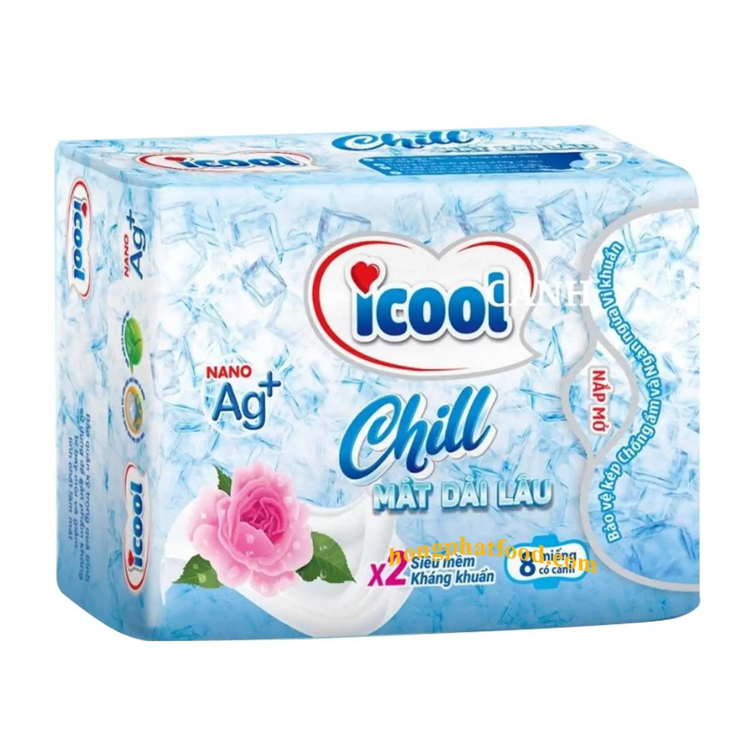 High quality Icool sanitary pads rose fragrance for women Ultra-Thin Leak-Free Absorbent Breathable Women's Sanitary Napkins