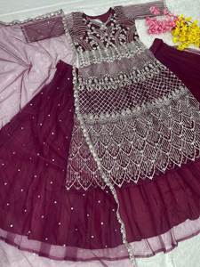 Nuevo paquistaní Banarasi seda Choli pesado suave red Multi piedra diamante trabajo tradicional boda fiesta desgaste para novias para Walima - Product Image 6