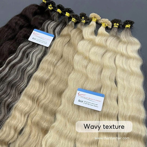 Venta al por mayor caliente Vietnamesse cabello humano queratina extensiones de cabello preadheridas doble dibujado U punta extensión de cabello - Product Image 1