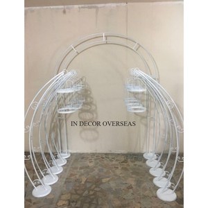 Look attrayant argent brillant poli et plaqué or de haute qualité supports de harlow en métal de meilleure qualité avec designer suspendu en cristal - Product Image 4