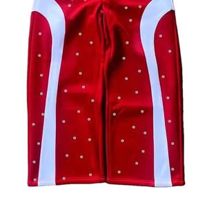 Pantalon évasé de haute qualité avec impression de logo sur mesure pantalon évasé en pierre à taille élastique pantalon évasé respirant en polaire 100% coton - Product Image 3