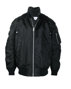 Custom <b>Men's</b> Bomber <b>Jacket</b> Stand Collar Front Logo Waterproof Breathable <b>Utility</b> Best Design Pocket - Product Image 5