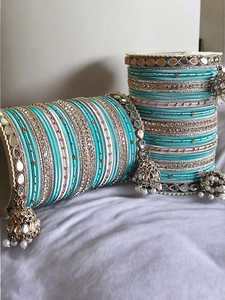 Joyería étnica colorida para bodas, brazaletes nupciales con puntos de Metal a la moda para fiestas y regalos de devolución - Product Image 2