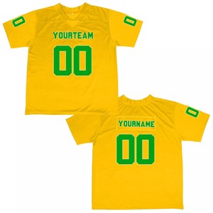 Maillots de football américain surdimensionnés personnalisés de haute qualité vêtements de sport en maille respirante courte optimale pour les clubs de groupes conception OEM - Product Image 3