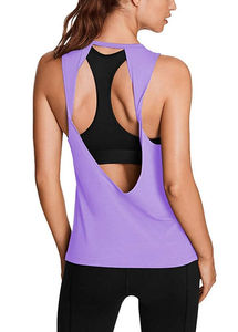 Camisetas sin Mangas Sublimadas de Color Sólido para Gimnasio con Logotipo Personalizado, Camisetas de Yoga para Mujer Fabricadas a un Precio Razonable - Product Image 2