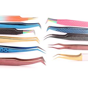 Pinzas profesionales de Extensión de pestañas de nuevo diseño, pinzas de extensión de pestañas de acero puro, etiqueta privada personalizada - Product Image 2