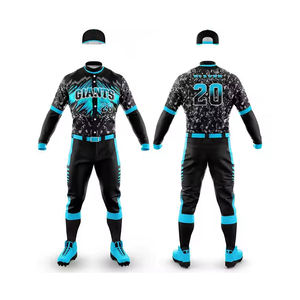 ชุดเครื่องแบบเบสบอลสำหรับผู้ชายพิมพ์ลายปักโลโก้และตัวเลขตามสั่งชุดเต็มตัวสำหรับชุดเกมผ้าน้ำหนักเบา - Product Image 1