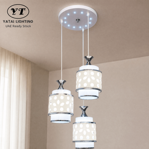 Modern Iron Chandelier Three <b>Light</b> E27 Adjustable Height For <b>Dining</b> Room Kitchen Island Living Room And Restaurant - Product Image 1