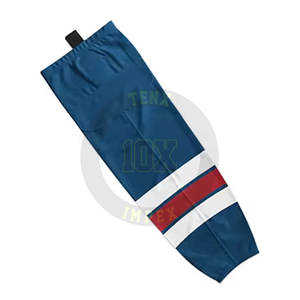 Chaussettes de hockey sur glace professionnelles avec impression par sublimation et chaussettes de hockey sur glace de marque d'équipe - Product Image 3