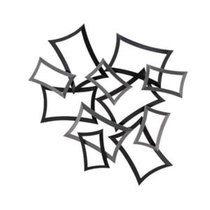 Doté d'un design époustouflant avec des coupes complexes et des courbes gracieuses, cet art mural suspendu pour la décoration de la maison et du bureau est disponible - Product Image 1