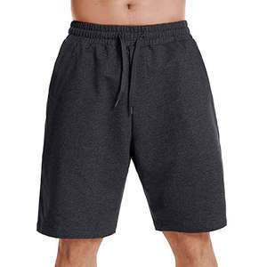 Casual Night Wear Pantalones cortos para hombre negro Tallas grandes Pantalones cortos hasta la rodilla de algodón para hombre - Product Image 1