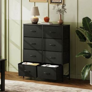 8 Drawer Dresser Fabric Storage Cabinet 80x30x98cm Bedroom Furniture Organizer Vietnam - Product Image 5