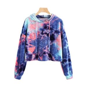 Vente chaude, sweats à capuche en polyester tie-dye personnalisés, de haute qualité, durables, respirants, pour hommes et femmes, vêtements de rue décontractés, tricotés pour l'hiver - Product Image 1
