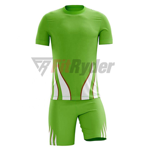 Lo último 100% poliéster transpirable personalizado sublimación diseño patrones manga corta fútbol Jersey ropa de fútbol hombres uniformes de fútbol - Product Image 2