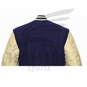 2022 grande taille hommes hiver université collège vestes Logo personnalisé Baseball veste plaine lettres fourrure en gros blanc en cuir veste - Product Image 6