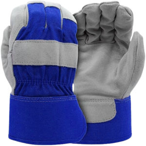 Guantes de seguridad de cuero de vaca de alto rendimiento, suaves y cómodos, resistentes a la abrasión para construcción y jardinería - Product Image 3