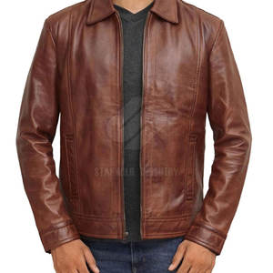 Nouveau style, vente en gros, veste en cuir coupe-vent pour hommes, meilleures ventes, veste d'hiver imperméable pour hommes - Product Image 2