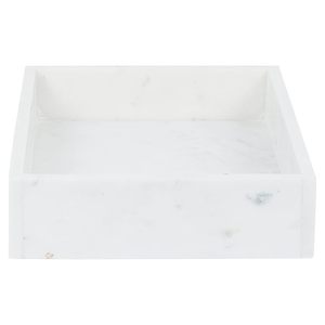 Plateau rectangulaire décoratif en marbre blanc antique pour salle de bain, cuisine, table basse, écologique - Product Image 5
