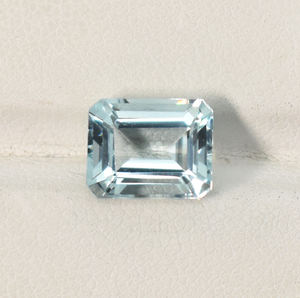 Piedra preciosa Octágono aguamarina corte esmeralda 11X9mm 12X10mm 14X10mm piedra preciosa suelta para fabricación de joyería piedra preciosa creada en laboratorio - Product Image 3