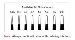 Bijoutier stérile prêt à l'emploi #5 pince bipolaire simple utilisée avec un instrument de diathermie électrochirurgicale à deux broches américain - Product Image 3