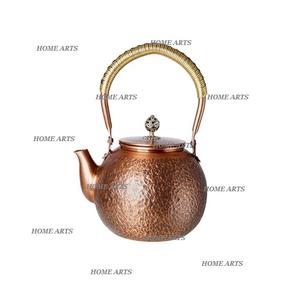 Customized Size And Shape Tea And Coffee <b>Kettle</b> In Copper Tea <b>Kettle</b> <b>With</b> <b>Wooden</b> And Brass <b>Handle</b> For Restaurant Use - Product Image 5