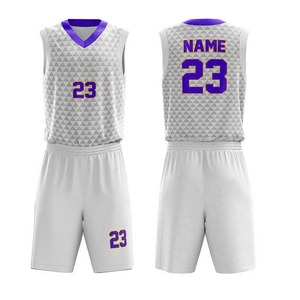 Nouveaux maillots de basket-ball personnalisés, ensemble de vêtements de sport, respirant, séchage rapide, manches courtes, ensembles d'uniformes de basket-ball à vendre - Product Image 1