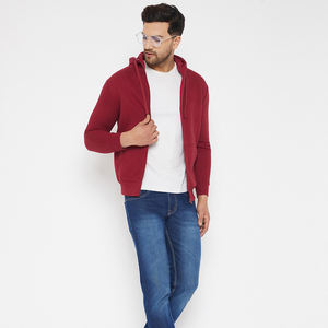 Sweats à capuche et sweat-shirts pour hommes fabrication de vêtements unisexes personnalisés sweats à capuche en coton bouffant avec fermeture éclair noire lavée à la pierre pour hommes - Product Image 5