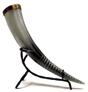 แก้วมักเคลือบสีทองเหลืองพร้อมโลโก้ตามสั่งแก้วสำหรับใส่เบียร์ไวกิ้งเป็นมิตรกับสิ่งแวดล้อม - Product Image 1