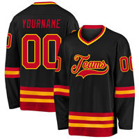 Camiseta de Hockey sobre Hielo Personalizada, Uniforme de Equipo Sublimado con Nombre y Número Personalizados, Ropa Deportiva Transpirable y Antibacteriana