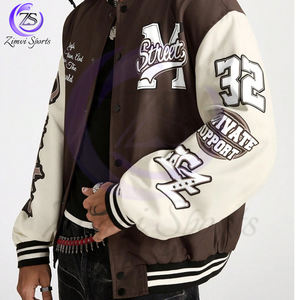 Vêtements d'extérieur légers hommes coupe ample impression numérique sortir graphique à manches longues Baseball College Baseball Varsity vestes - Product Image 6