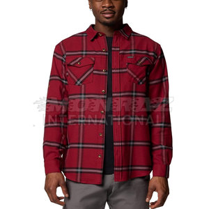 Camisas de franela ajustadas a la moda para hombre, patrón colorido, 100% algodón, corte moderno para Otoño Invierno - Product Image 2