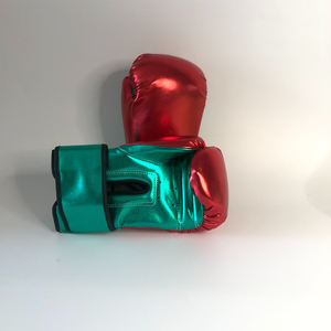 Gants de boxe de combat en cuir PU brillant professionnel de haute qualité pour les arts martiaux et l'entraînement - Product Image 5