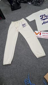 Pantalones Deportivos Anchos de Pierna Ancha, 100% Algodón Orgánico, Tejido Grueso, Corte Holgado, Bolsillos Tipo Cargo con Estampado Personalizado, Cintura Elástica Impermeable - Product Image 2