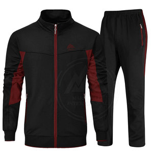 Traje de pista con cremallera de alta calidad, traje de chándal hecho en paquistaní de Color liso con cremallera - Product Image 1