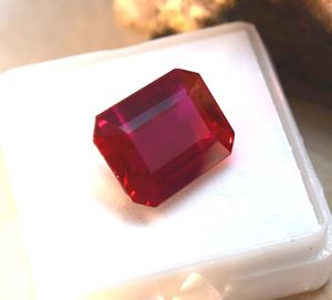 พลอยทับทิมทรงวงรีคริสตัลจาก100% อัญมณีเจียระไนแบบเหลี่ยมเพชรพลอยอัญมณีอัญมณีอัญมณีทรงหลวมขนาดฟรีไซส์100ชิ้น - Product Image 3