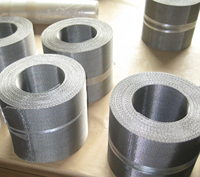 Sabuk Jaring Baja Tahan Karat Reverse Weave Double Mesh Pita Automatic Belt Type Filter Screen