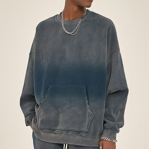 Conjunto de sudaderas con capucha personalizadas al por mayor 360gsm de tela para hombres y mujeres con el mismo color sólido nuevo traje suelto de terciopelo con capucha - Product Image 1