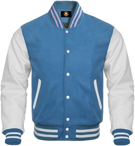 Men's Varsity <b>Baseball</b> <b>Bomber</b> <b>Jacket</b> 100% Wool Eco-Friendly Breathable Customized Colors Front Logo High Street Style Winter - Product Image 2