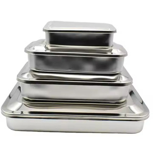 High Quality Professional Stainless Steel Manual Sterilizer <b>Boxes</b> for Hospital Surgical Instruments with Custom Logo - Product Image 1