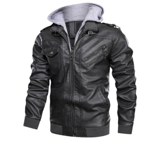 แจ็คเก็ตหนังแขนยาวขายดี ราคาสุดคุ้ม กันลม ระบายอากาศดี พร้อมบริการ OEM แห้งเร็ว สำหรับผู้ชาย - Product Image 5