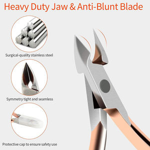 Coupe-ongles incurvé professionnel en acier inoxydable de haute qualité, coupe-ongles efficace pour les orteils, pince à cuticules, éliminateur de peaux mortes, pour les doigts - Product Image 6